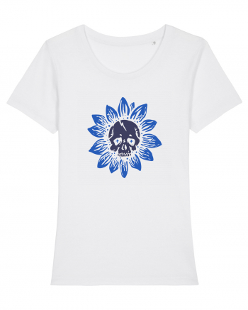 Sunflower skull White