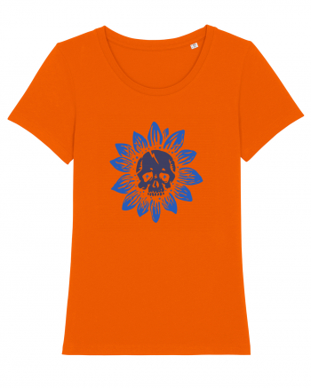 Sunflower skull Bright Orange