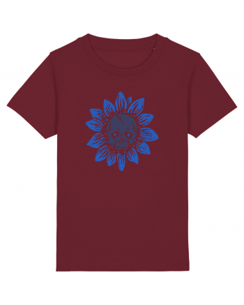 Sunflower skull Burgundy