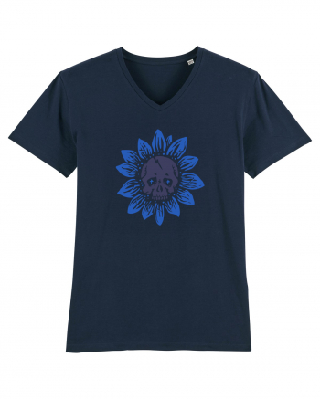 Sunflower skull French Navy