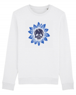 Sunflower skull Bluză mânecă lungă Unisex Rise