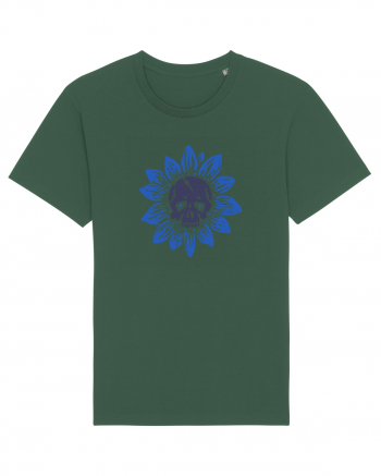 Sunflower skull Bottle Green