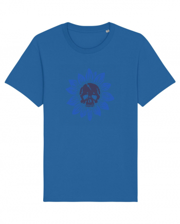 Sunflower skull Royal Blue