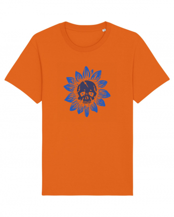 Sunflower skull Bright Orange