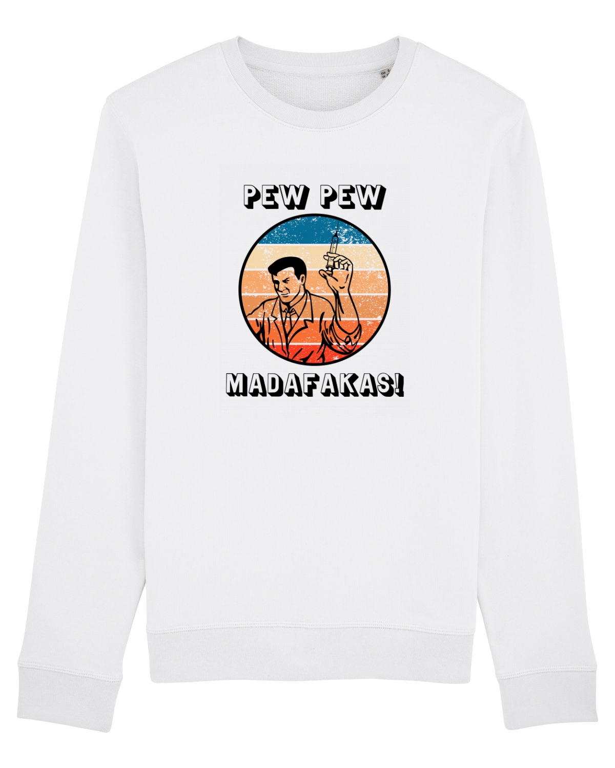 Bluză mânecă lungă Unisex Rise White