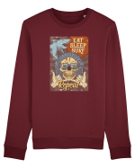 Eat Sleep Surf Repeat Bluză mânecă lungă Unisex Rise