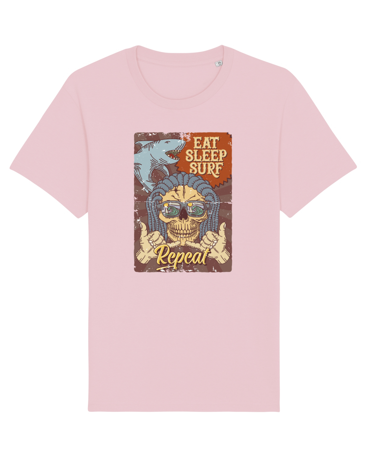 Tricou mânecă scurtă Unisex Rocker Cotton Pink