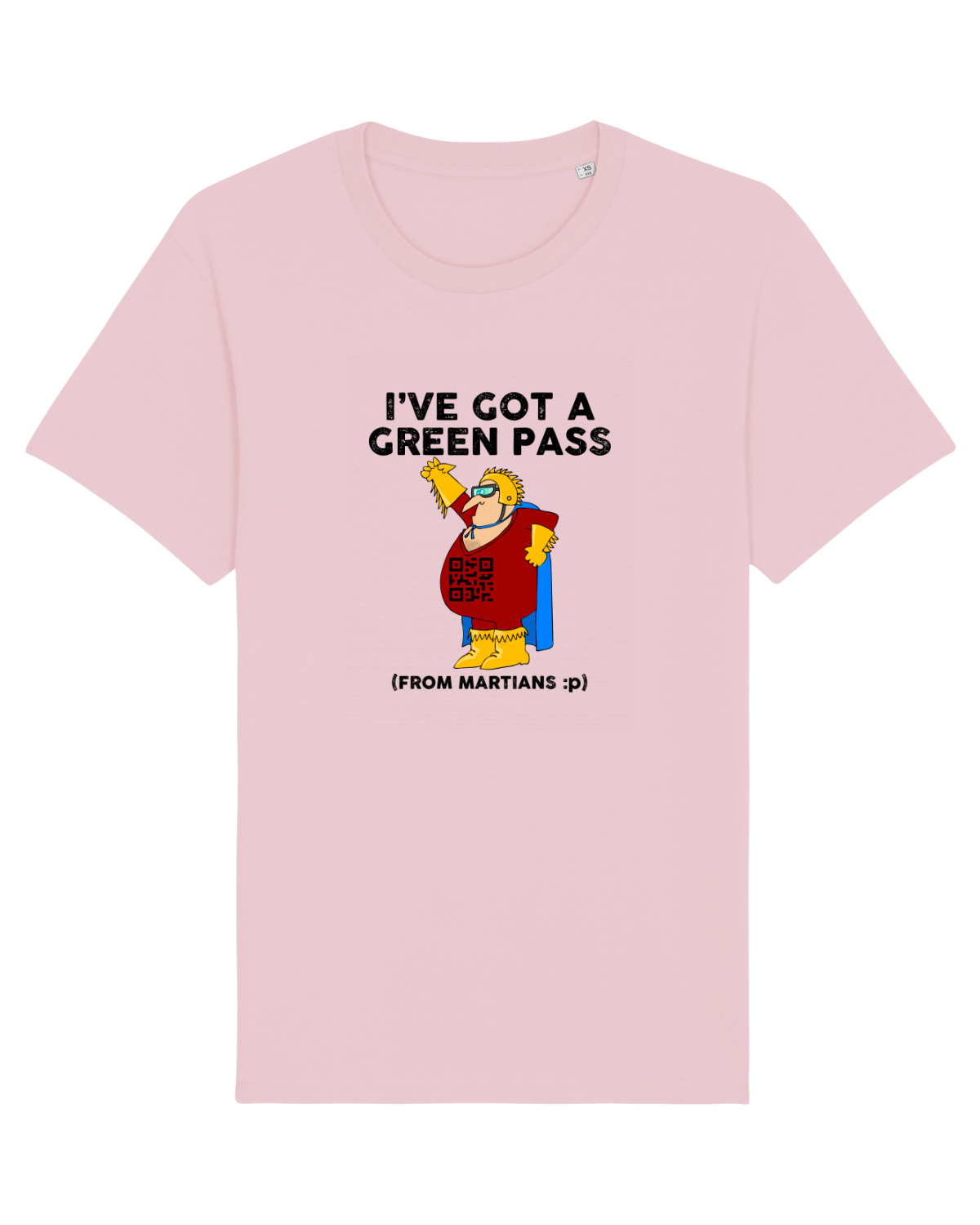 Tricou mânecă scurtă Unisex Rocker Cotton Pink