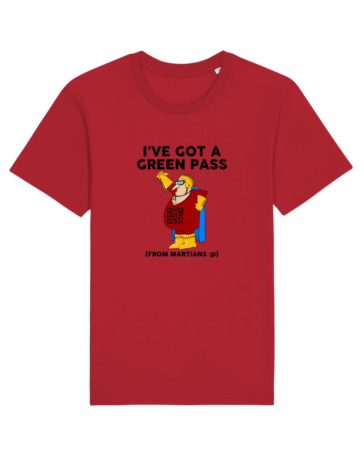 Tricou mânecă scurtă Unisex Rocker Red