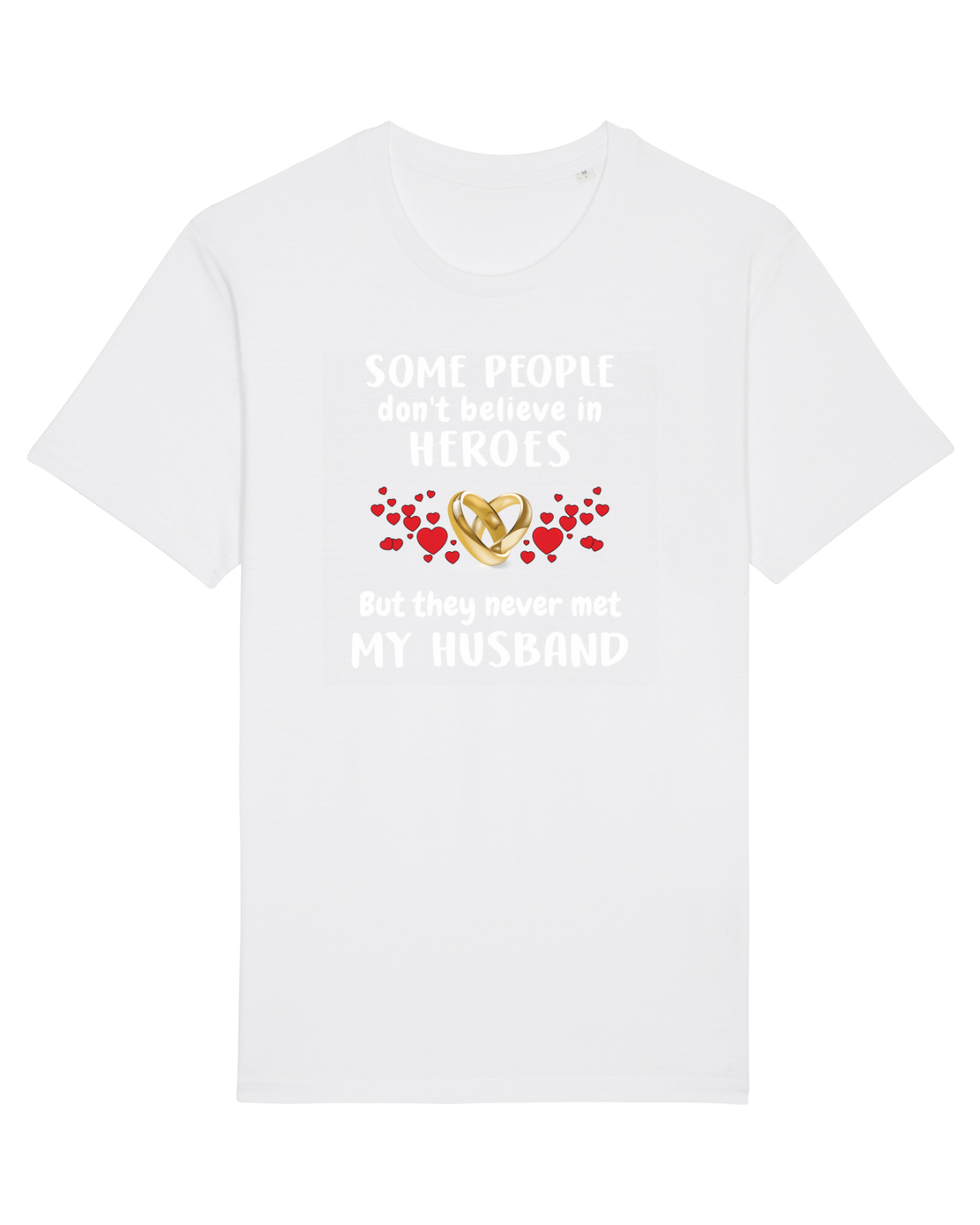 Tricou mânecă scurtă Unisex Rocker White