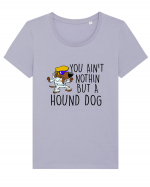 Hound dog Tricou mânecă scurtă guler larg fitted Damă Expresser