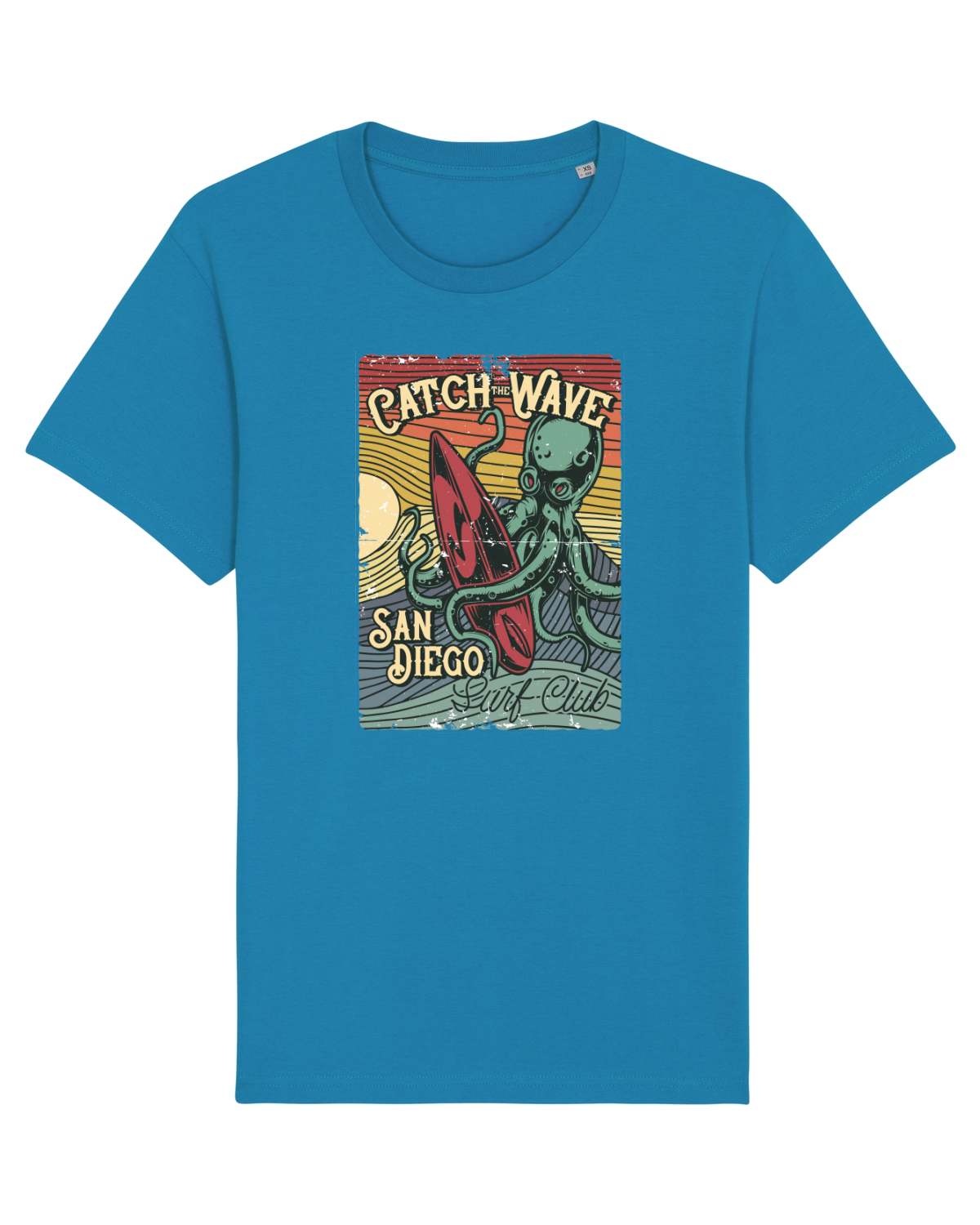 Tricou mânecă scurtă Unisex Rocker Azur