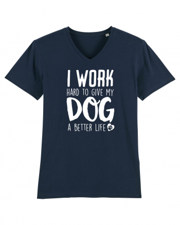I WORK HARD for my dog French Navy