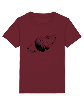 Nature and solar system Burgundy