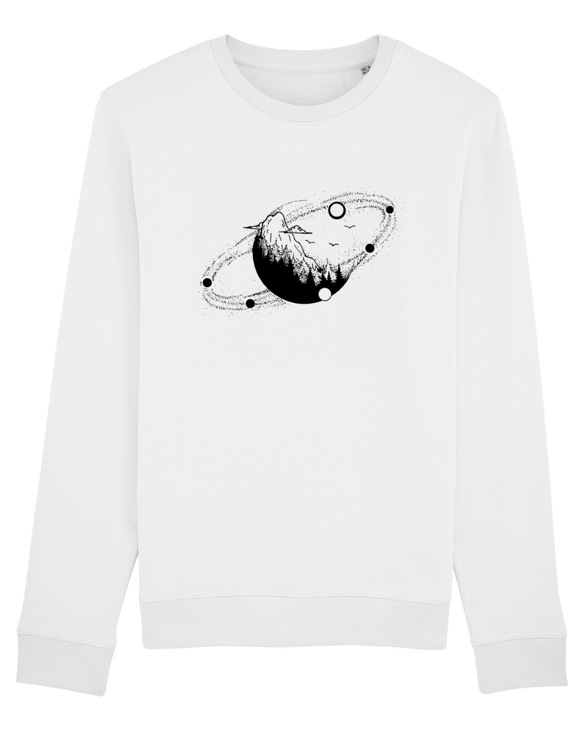 Bluză mânecă lungă Unisex Rise White