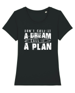 Call it a plan Tricou mânecă scurtă guler larg fitted Damă Expresser