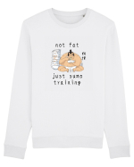 Not Fat Just Sumo Training (negru) Bluză mânecă lungă Unisex Rise