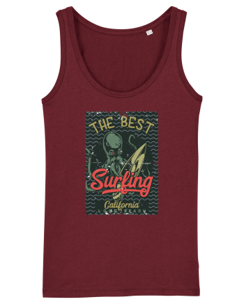 The Best Surfing Octopus Burgundy