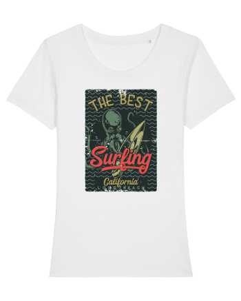 The Best Surfing Octopus White