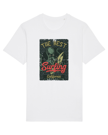 The Best Surfing Octopus White