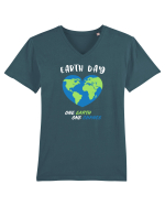 Earth Day Tricou mânecă scurtă guler V Bărbat Presenter