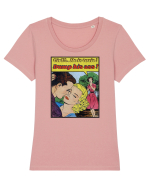 Umor romantic  Tricou mânecă scurtă guler larg fitted Damă Expresser
