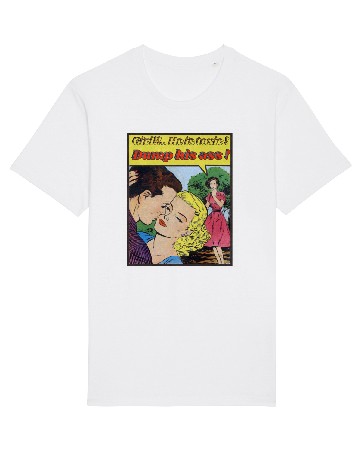 Tricou mânecă scurtă Unisex Rocker White