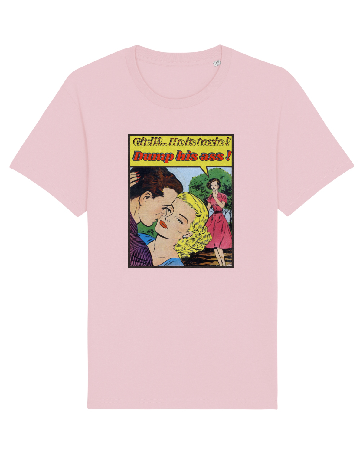 Tricou mânecă scurtă Unisex Rocker Cotton Pink
