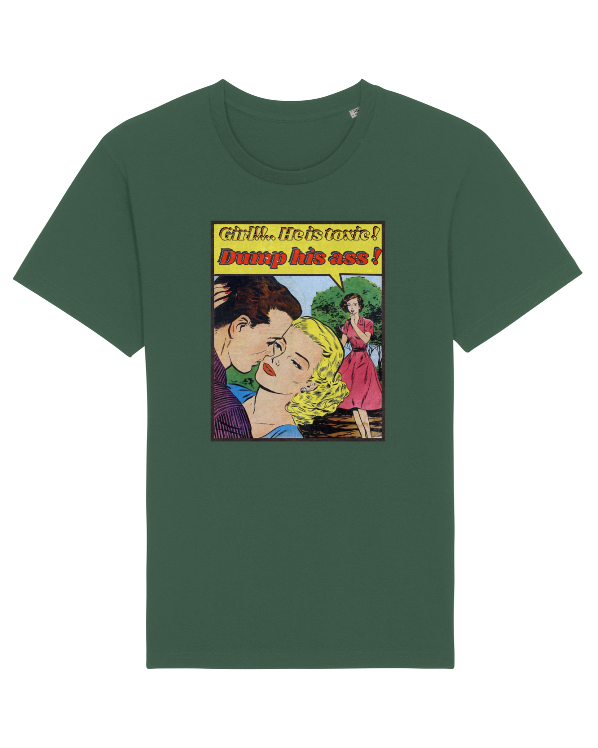 Tricou mânecă scurtă Unisex Rocker Bottle Green