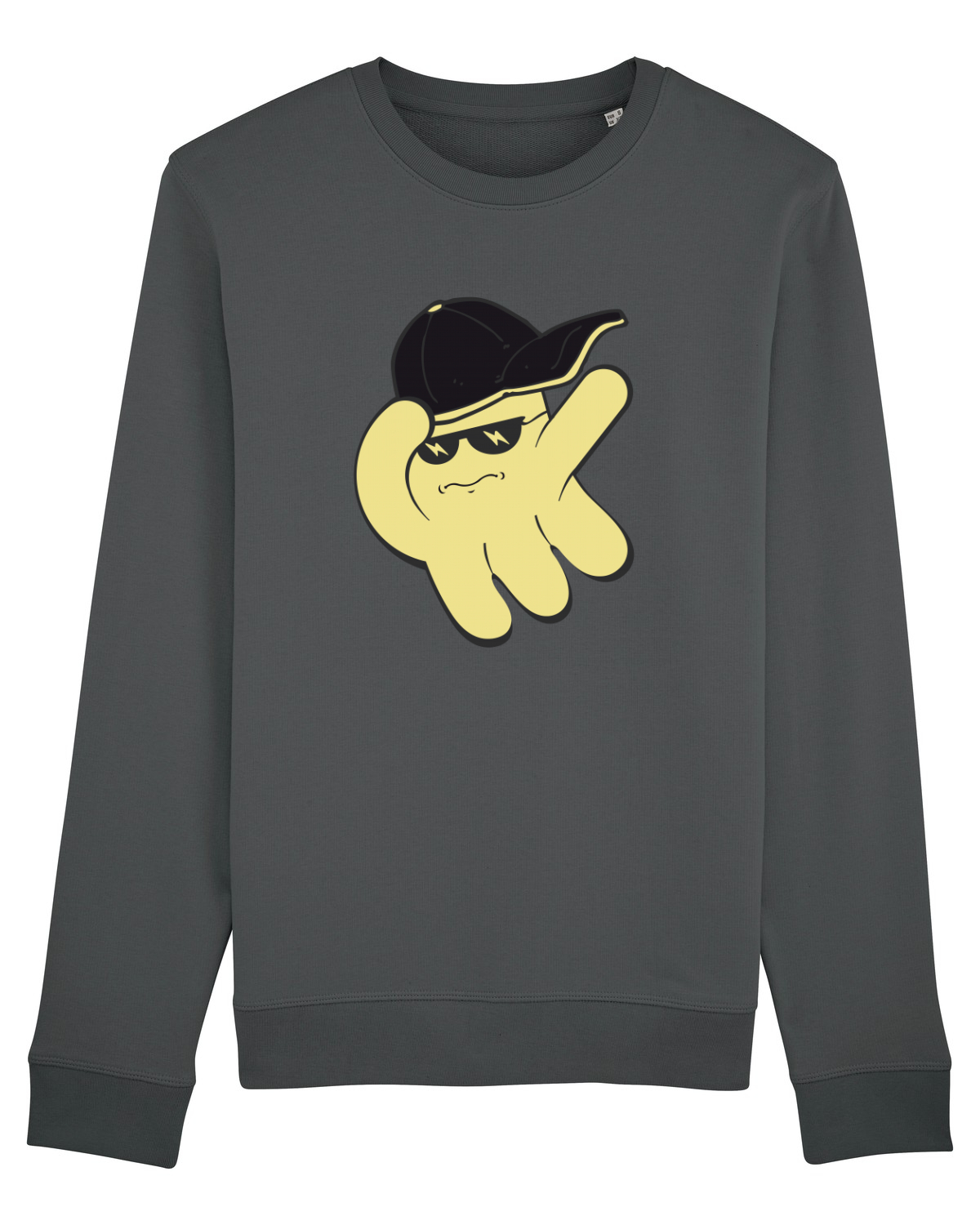 Bluză mânecă lungă Unisex Rise Anthracite
