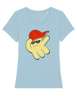 Dabbing Ghost Tricou mânecă scurtă guler larg fitted Damă Expresser