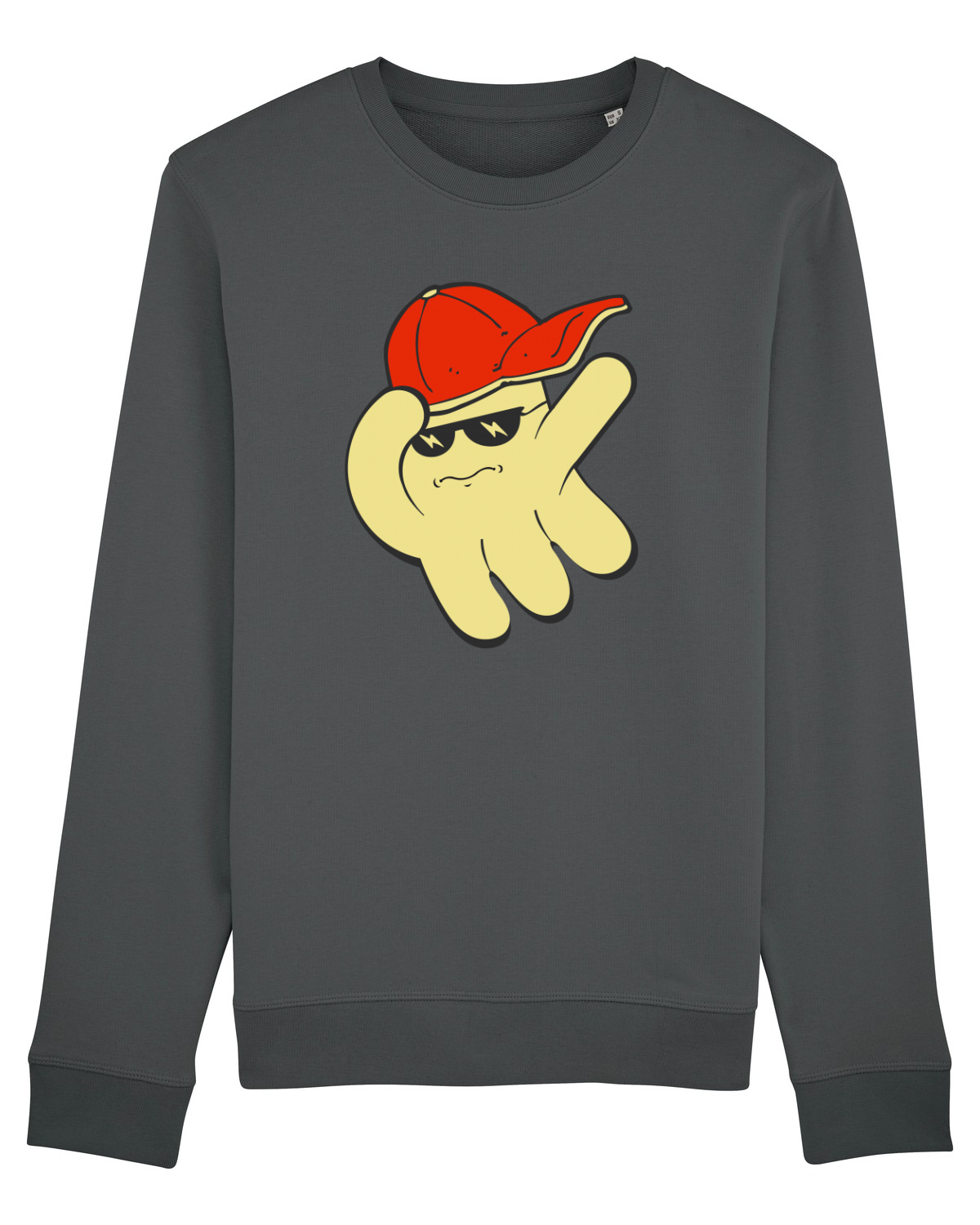 Bluză mânecă lungă Unisex Rise Anthracite