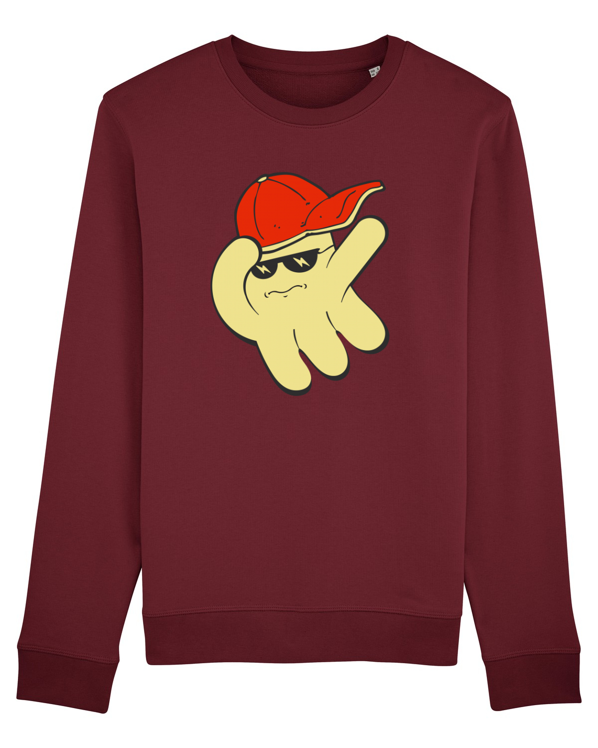Bluză mânecă lungă Unisex Rise Burgundy
