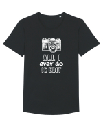 EDIT Tricou mânecă scurtă guler larg Bărbat Skater