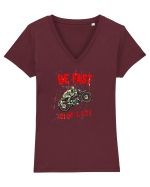 Be fast or be last Tricou mânecă scurtă guler V Damă Evoker