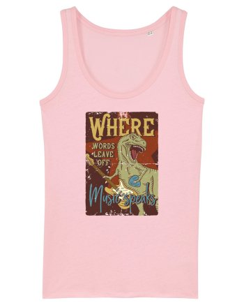 Where Words Leave off Music Speaks Trex Cotton Pink