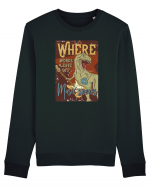 Where Words Leave off Music Speaks Trex Bluză mânecă lungă Unisex Rise