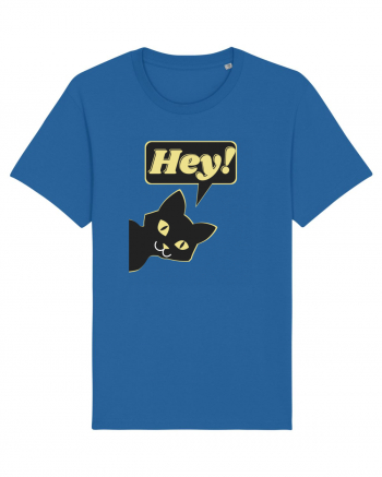 Funny Black Cat Royal Blue