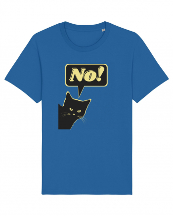 Funny Black Cat Royal Blue