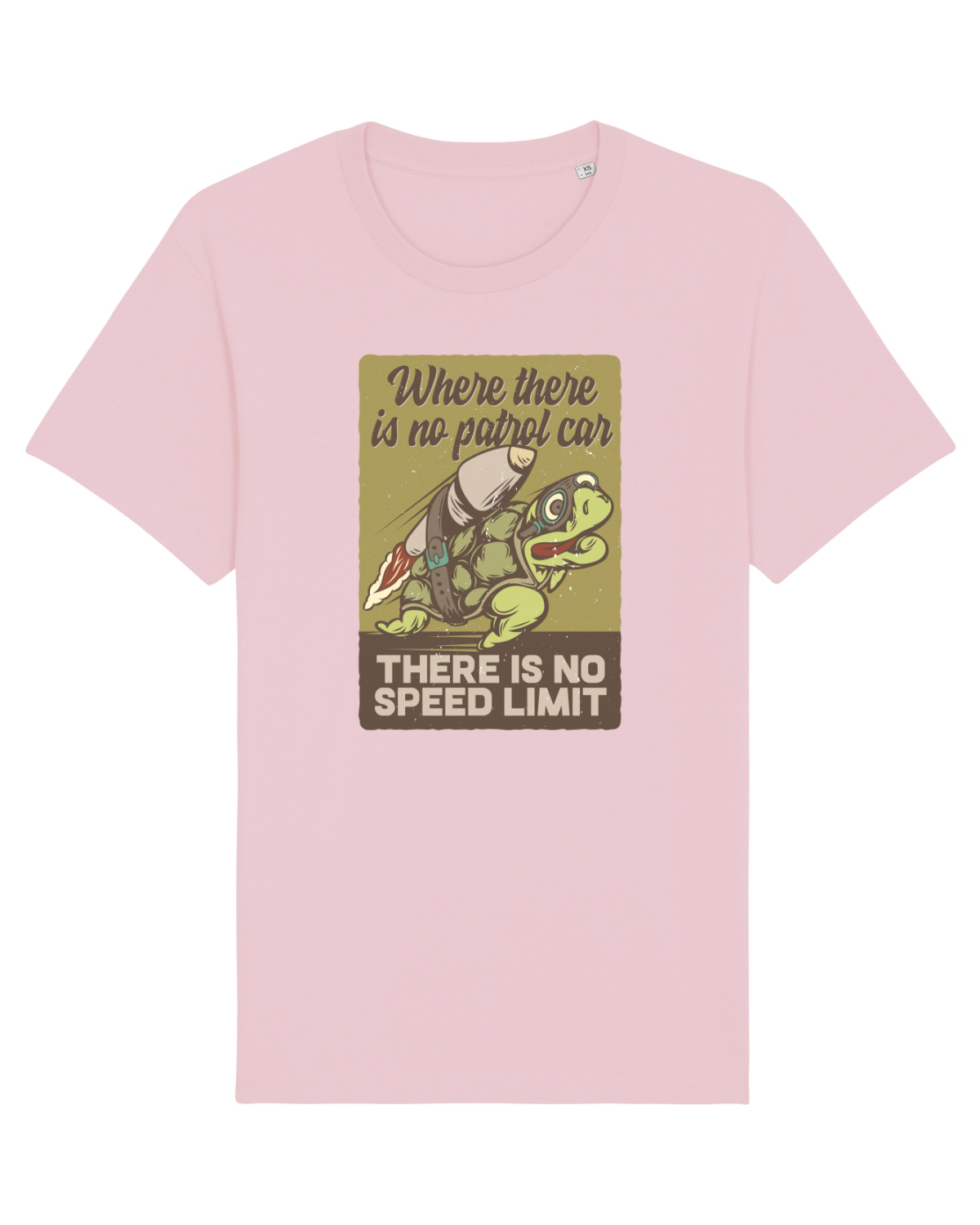 Tricou mânecă scurtă Unisex Rocker Cotton Pink