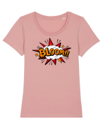 Bloom Tricou mânecă scurtă guler larg fitted Damă Expresser