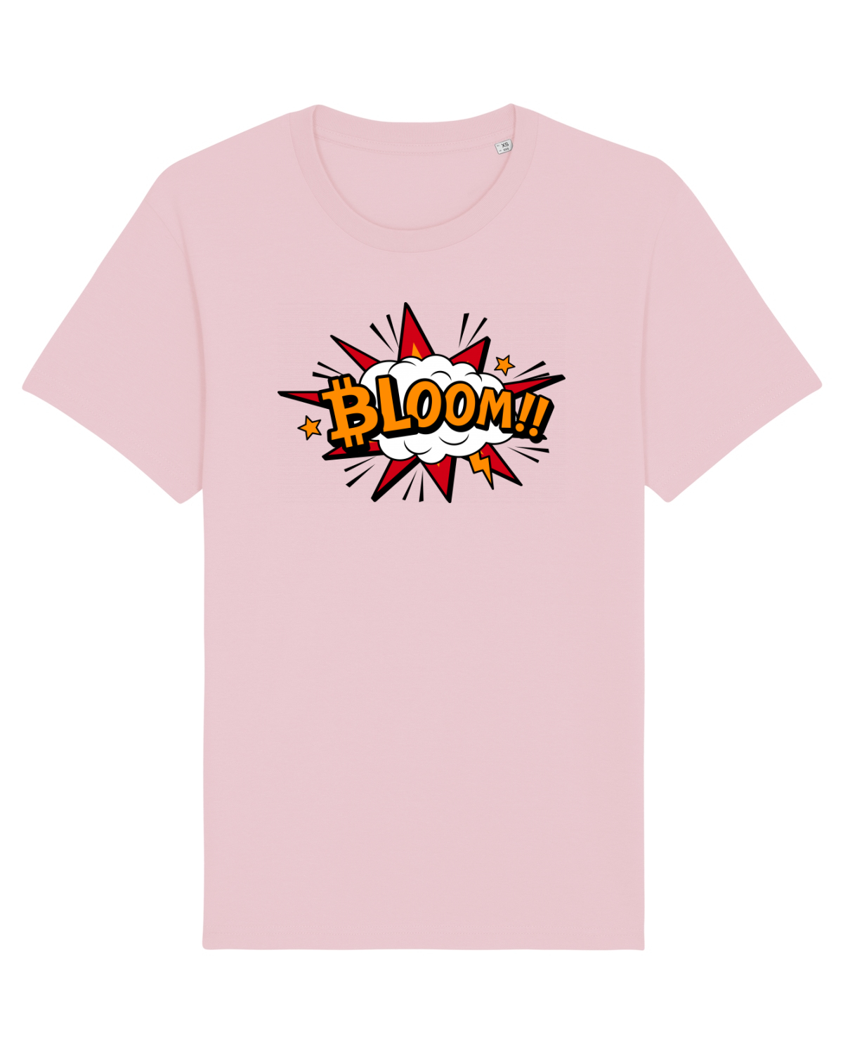 Tricou mânecă scurtă Unisex Rocker Cotton Pink