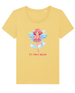 Fairy Special Tricou mânecă scurtă guler larg fitted Damă Expresser