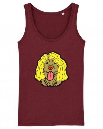 Funny Golden Retriever Burgundy