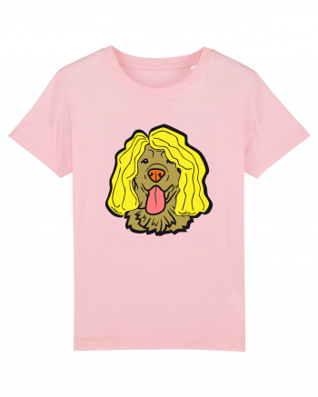 Funny Golden Retriever Cotton Pink