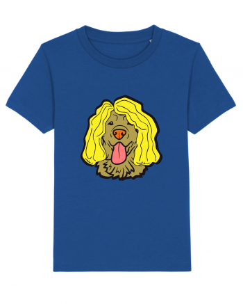 Funny Golden Retriever Majorelle Blue