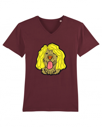 Funny Golden Retriever Burgundy