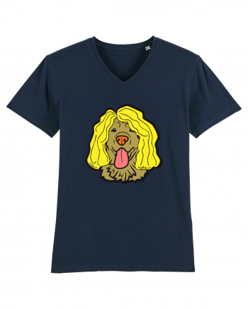 Funny Golden Retriever French Navy