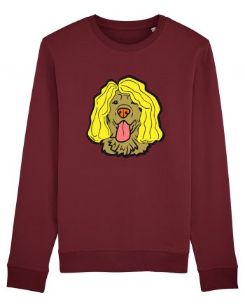 Funny Golden Retriever Burgundy