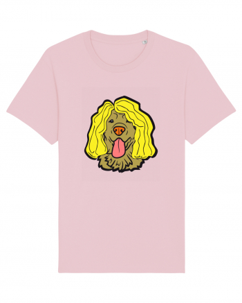 Funny Golden Retriever Cotton Pink